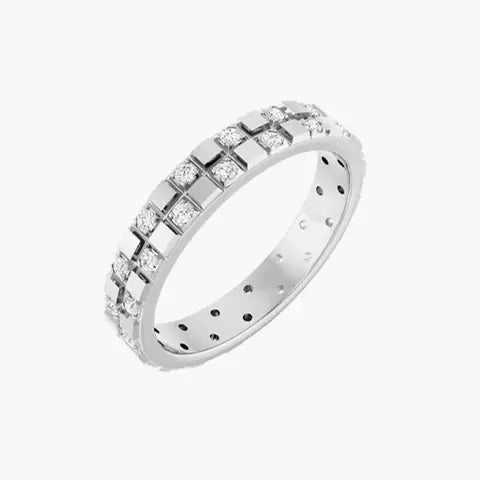 Natural Diamond Accented Band